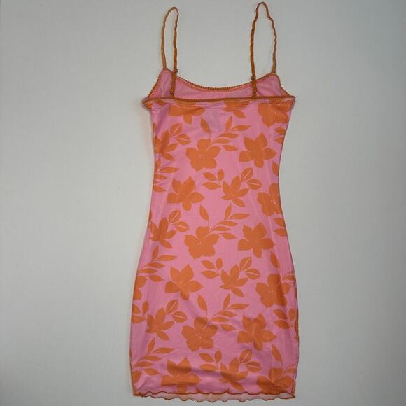 Princess Polly Pink Floral Bodycon Slip Dress - Picture 2 of 7